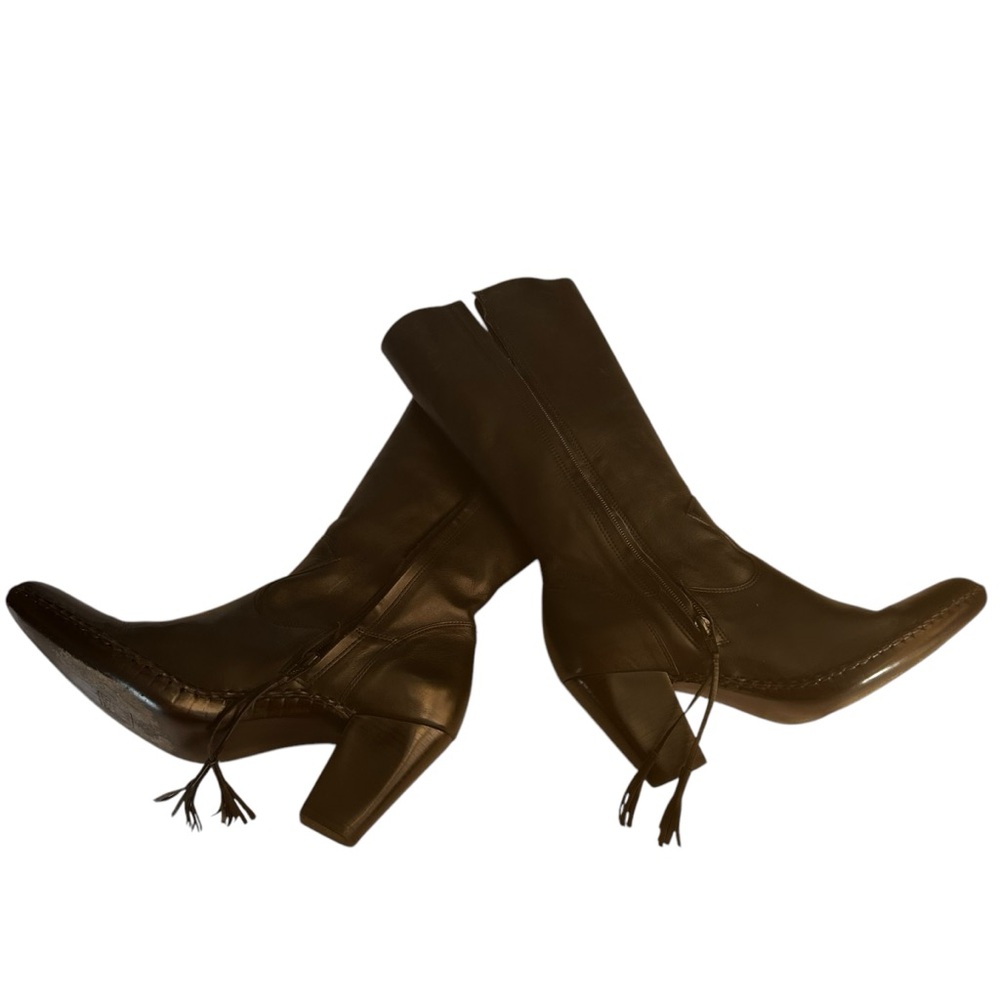 Frye boots womens size 10M black F5012E05 cowgirl western soft leather cowgirl - Picture 5 of 16